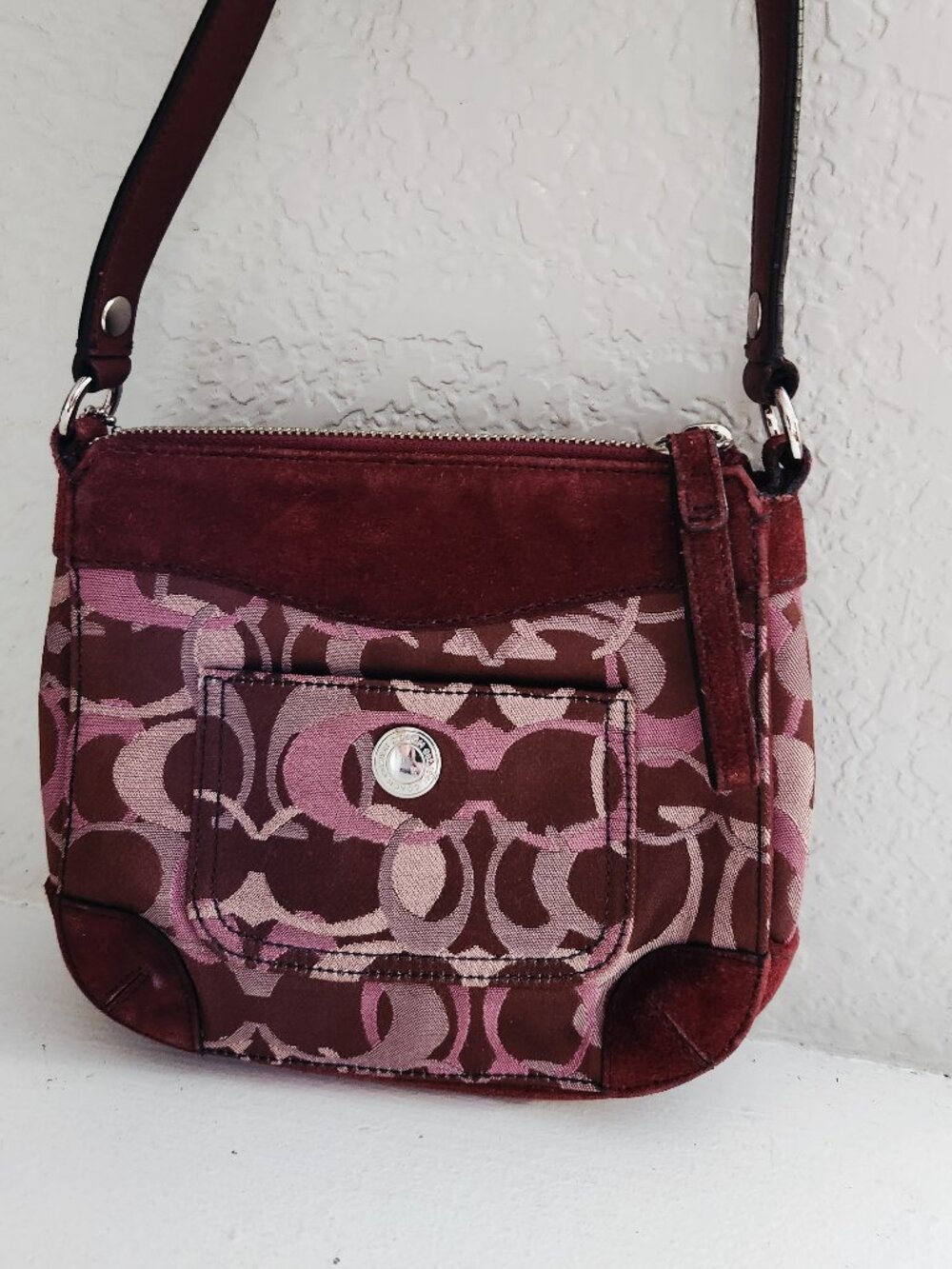 Rare Vintage Coach Chelsea Optic Handbag Satchel Purse